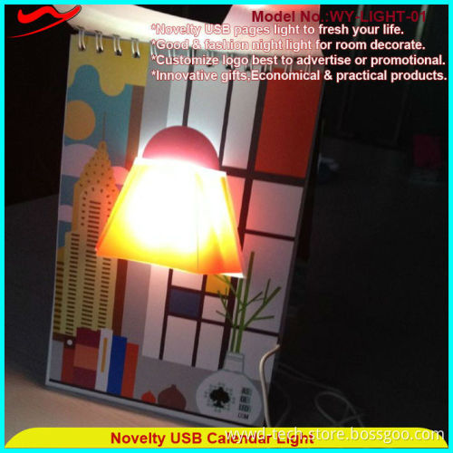 Novelty USB Calendar Light /exquisite customized souvenirs